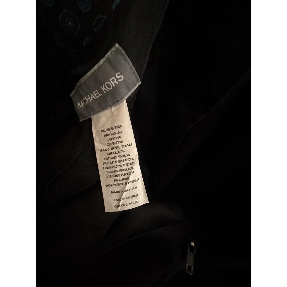 Michael Kors Women's Black Dress Pants Straight Leg Twill Pockets XL Regular